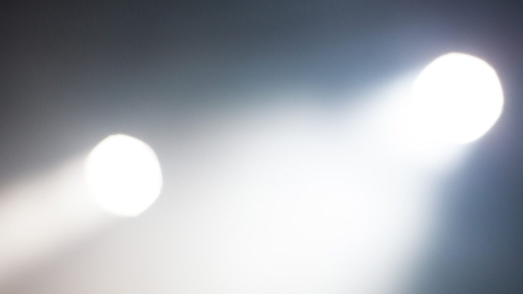 Foto av strålkastare.