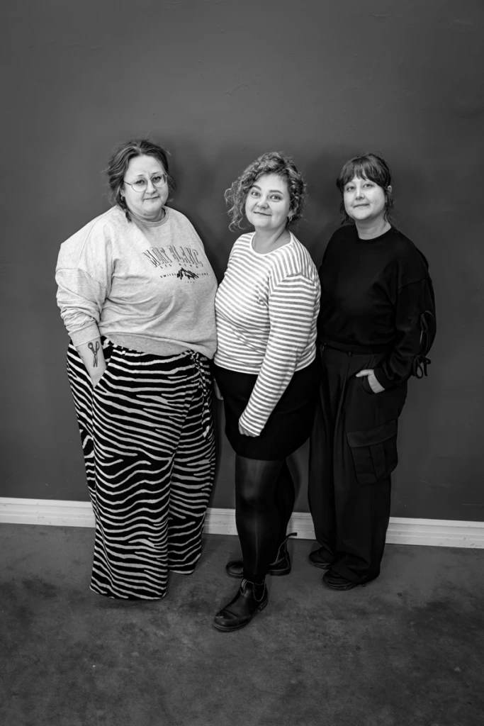 Ellen Strömberg, Ida Kronholm och Iida Hägglund.